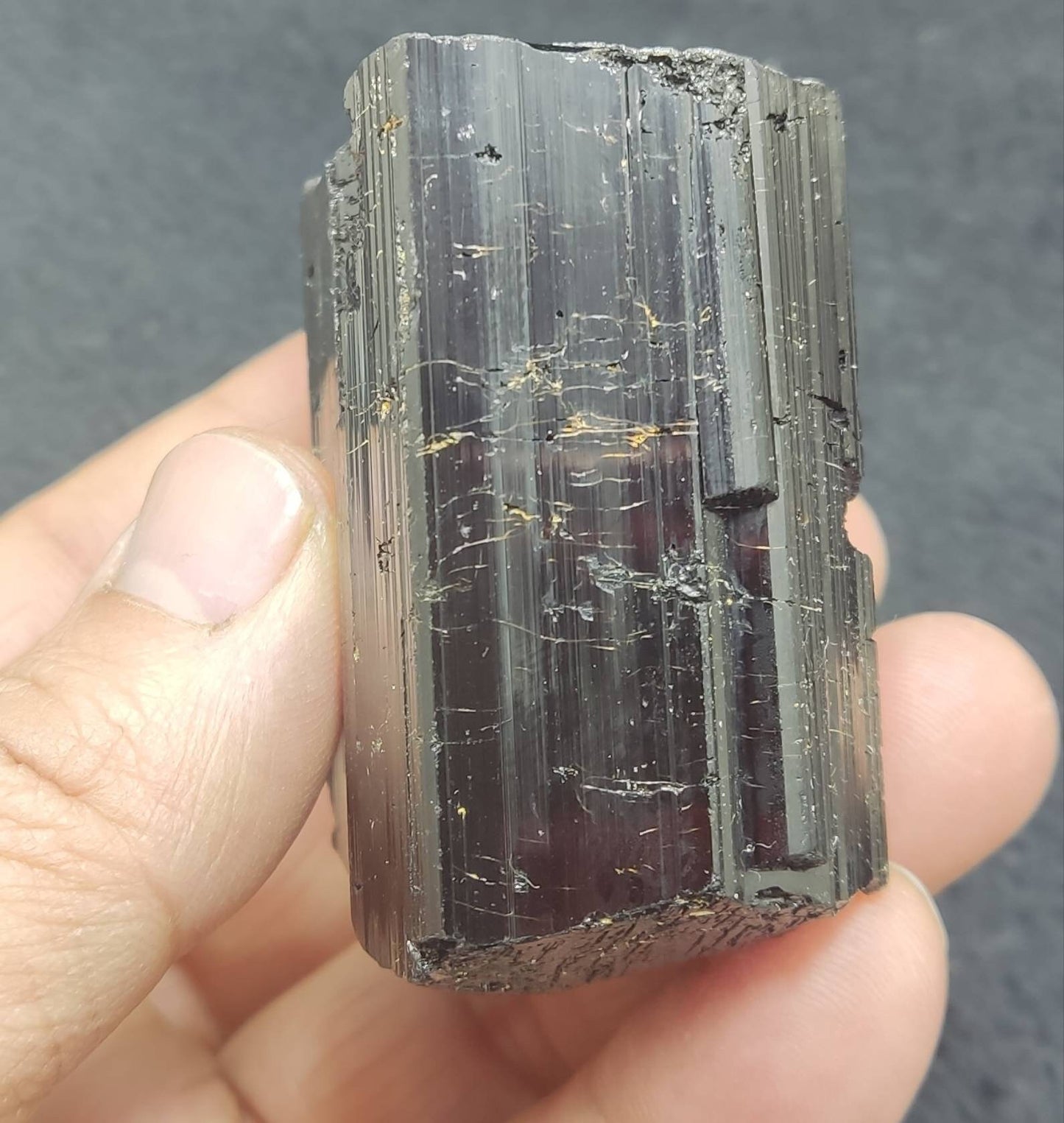 Natural black Tourmaline crystal 227 grams