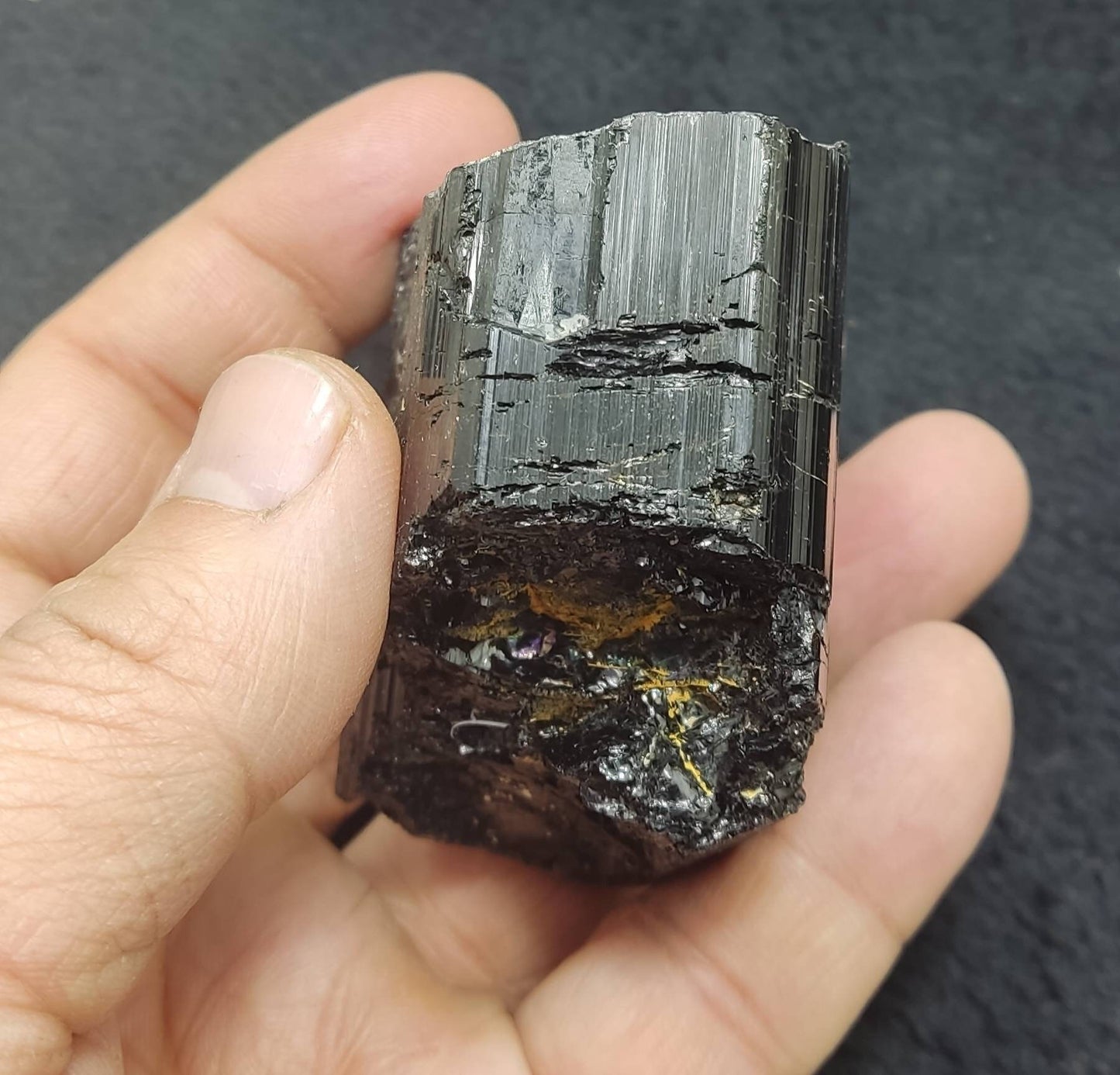 Natural black Tourmaline crystal 227 grams