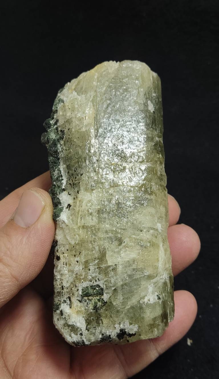 Scapolite crystal with associated epidote 327 grams