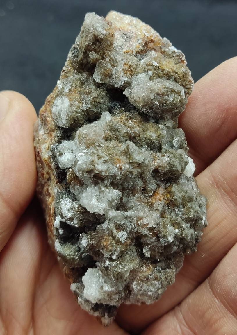 An amazing specimen of calcite crystals on matrix 103 grams