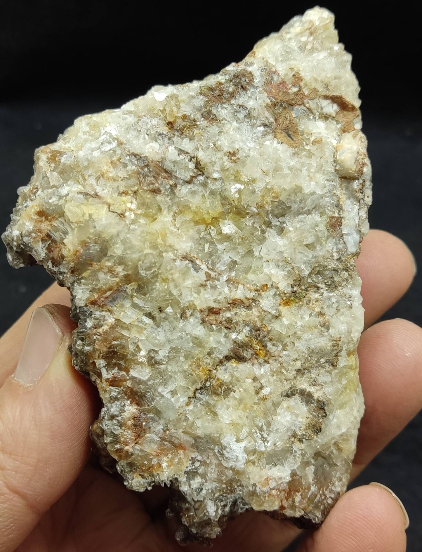 An amazing specimen of calcite crystals on matrix 200 grams