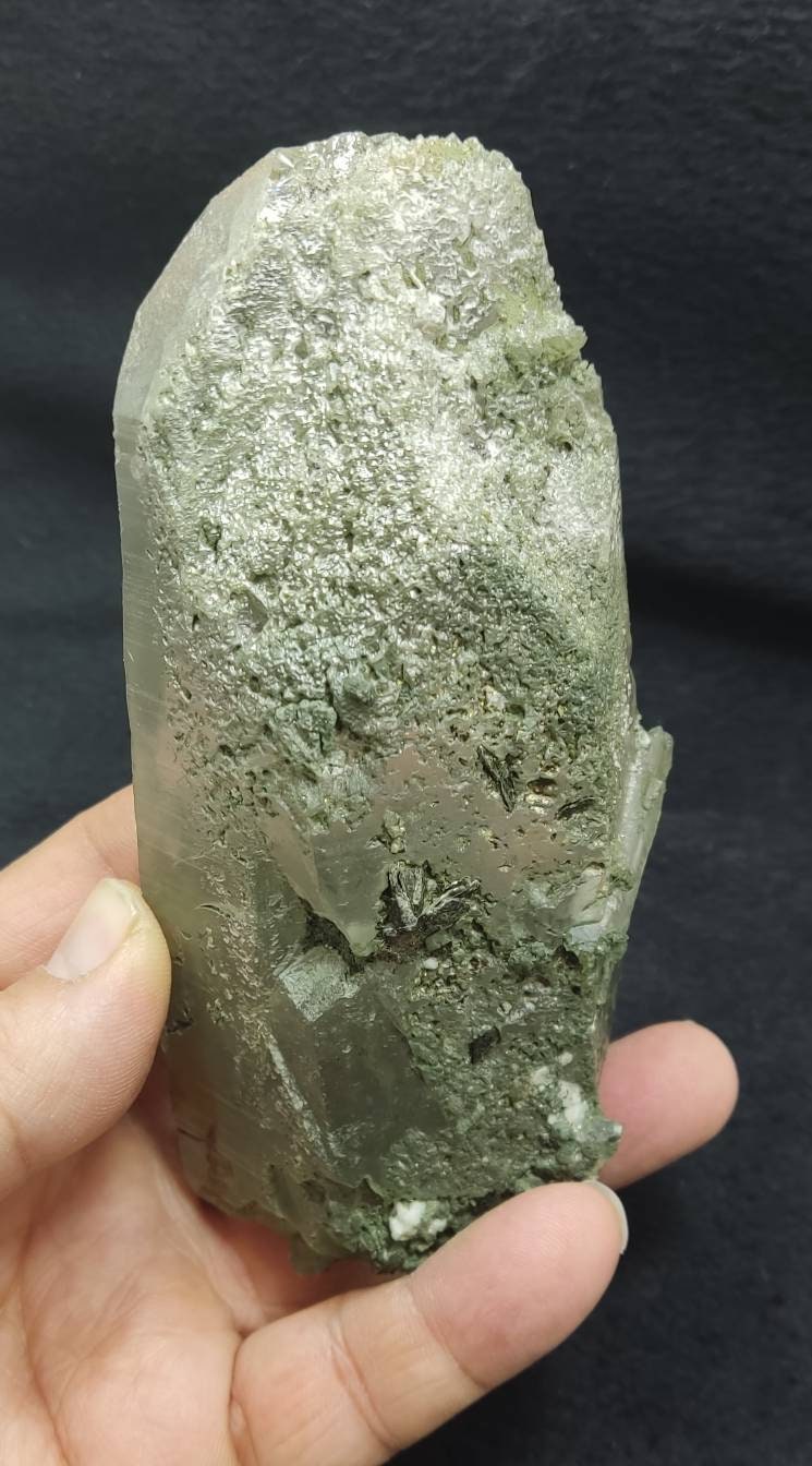 An Aesthetic Natural beautifully terminated Chlorite Quartz crystal 428 grams