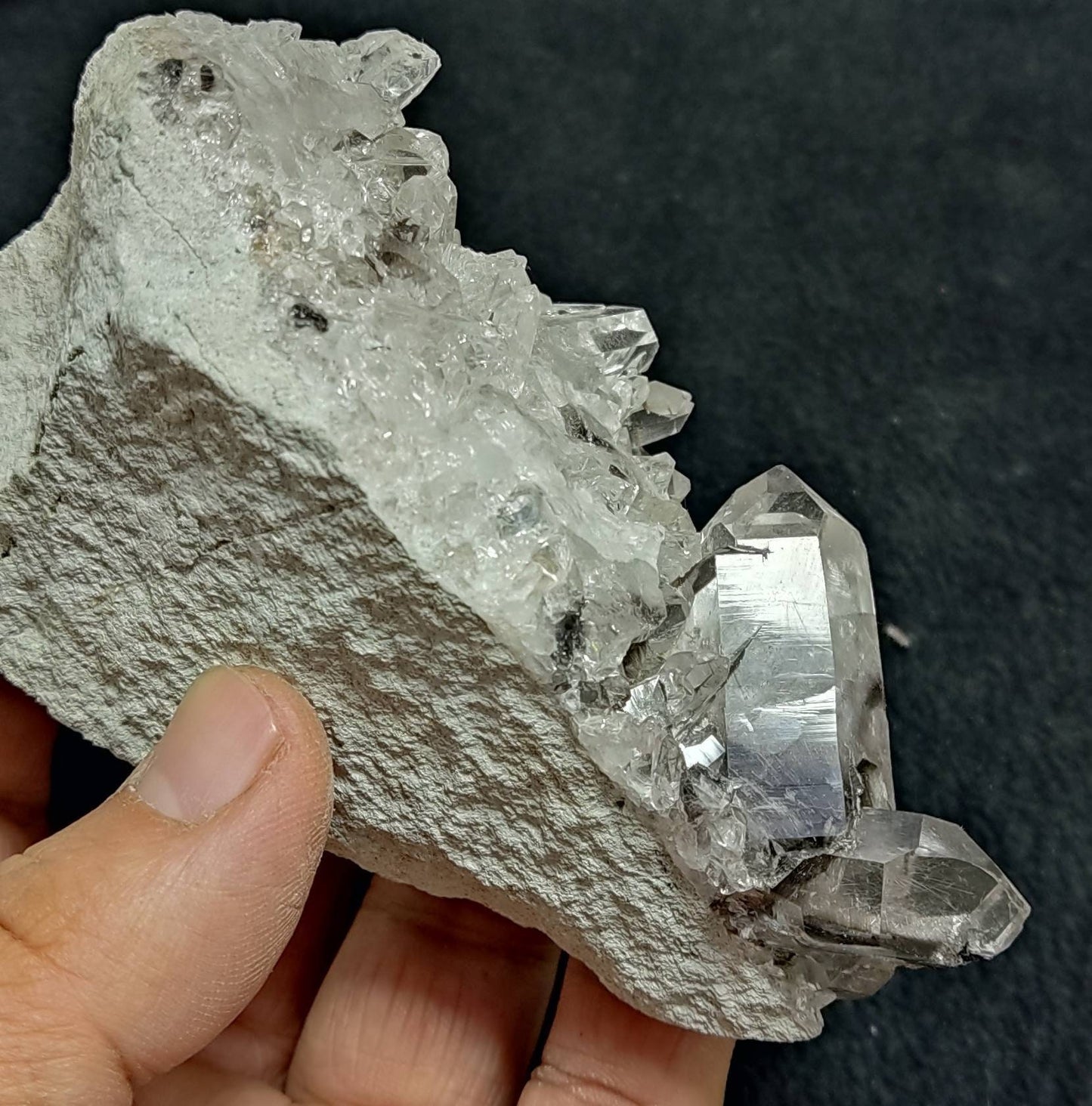 Brookite Quartz Crystals on matrix 374 grams