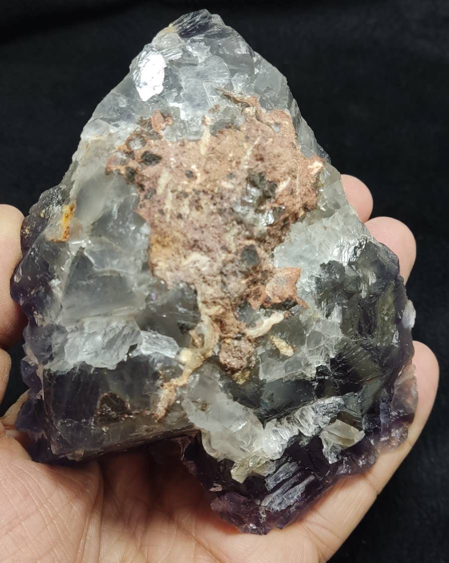 An amazing beautifully terminated  dark Purple Fluorite specimen 672 grams