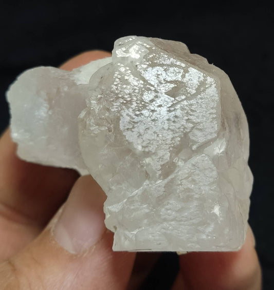 Natural etched terminated morganite crystal 78 grams