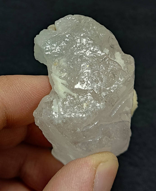 Natural etched terminated morganite crystal 78 grams
