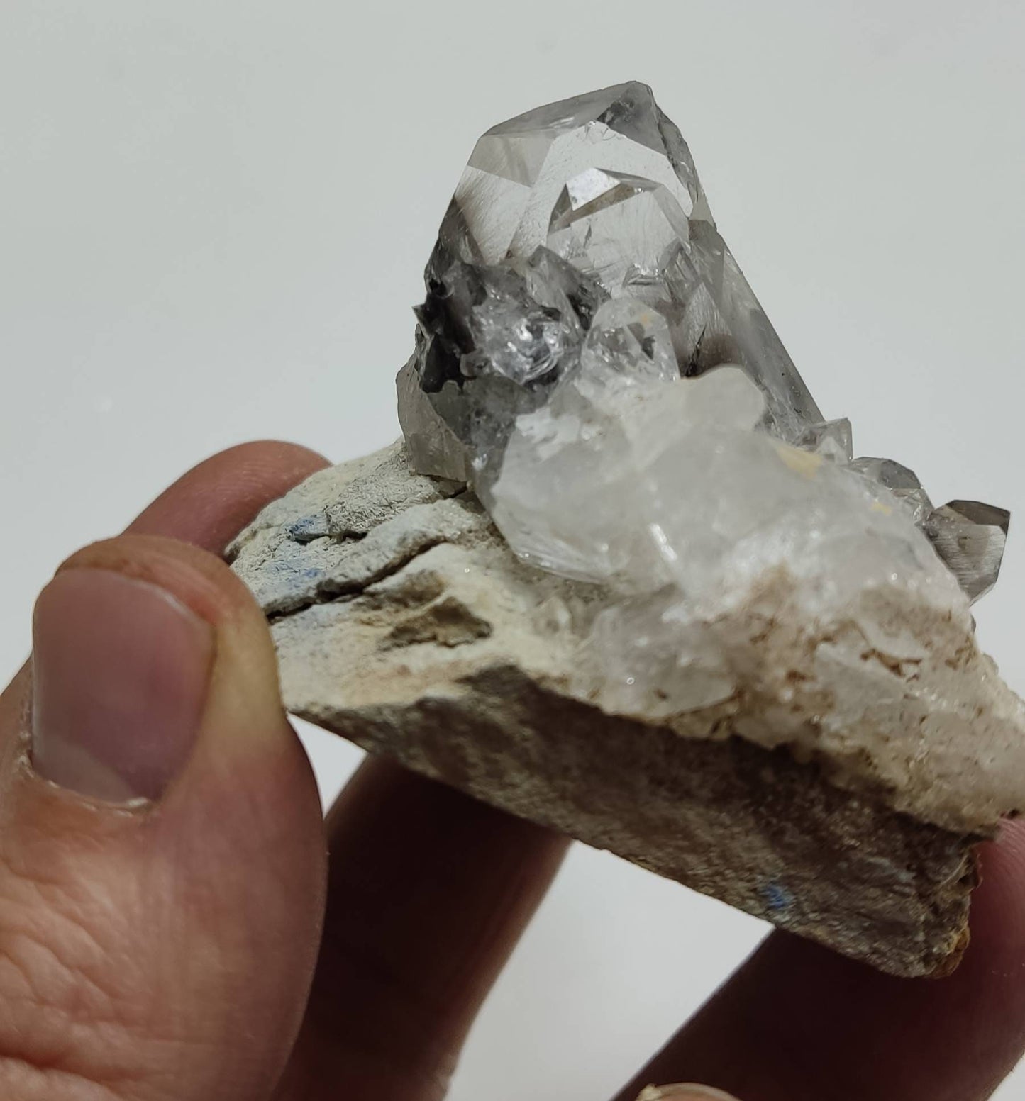 Brookite included Quartz Crystals specimen 123 grams