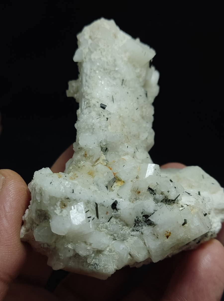 An amazing specimen of combo minerals including apatite feldspar, quartz and Schorl 233 grams
