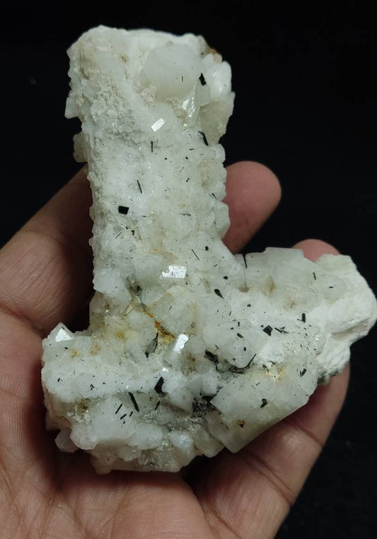 An amazing specimen of combo minerals including apatite feldspar, quartz and Schorl 233 grams