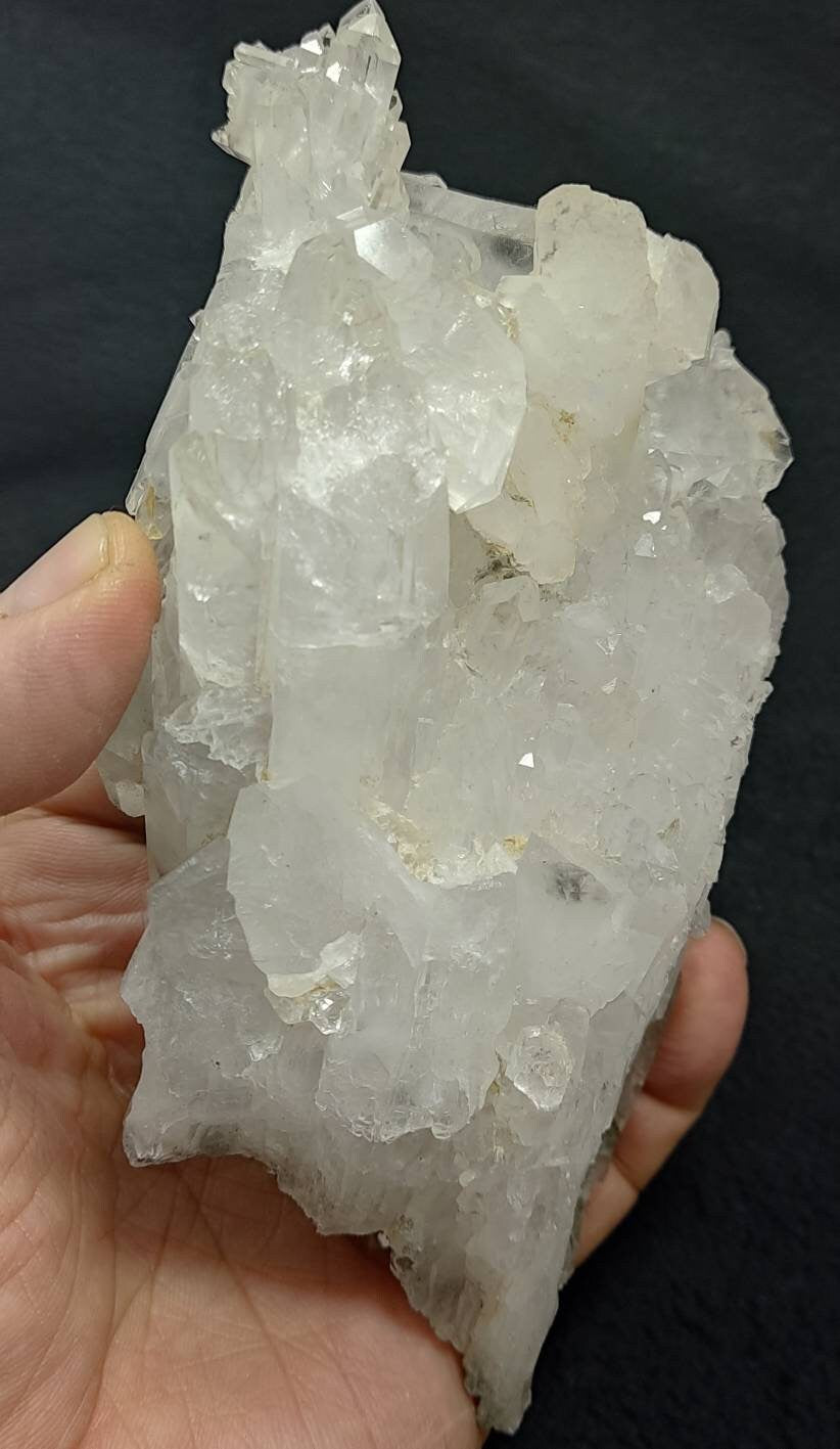 Chlorite Quartz crystals cluster 576 grams