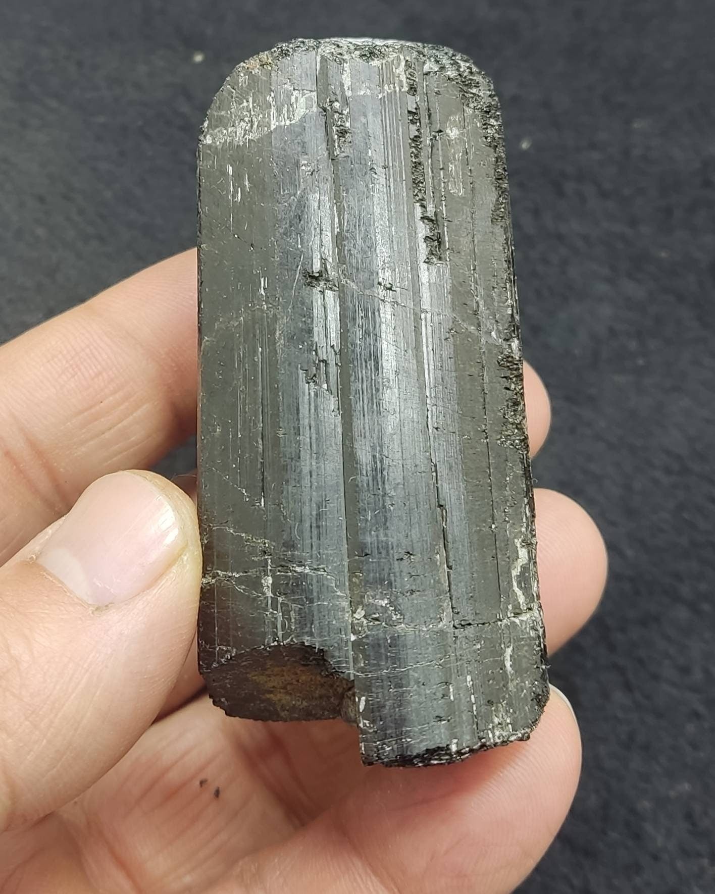 An Aesthetic Natural black Tourmaline crystal 169 grams