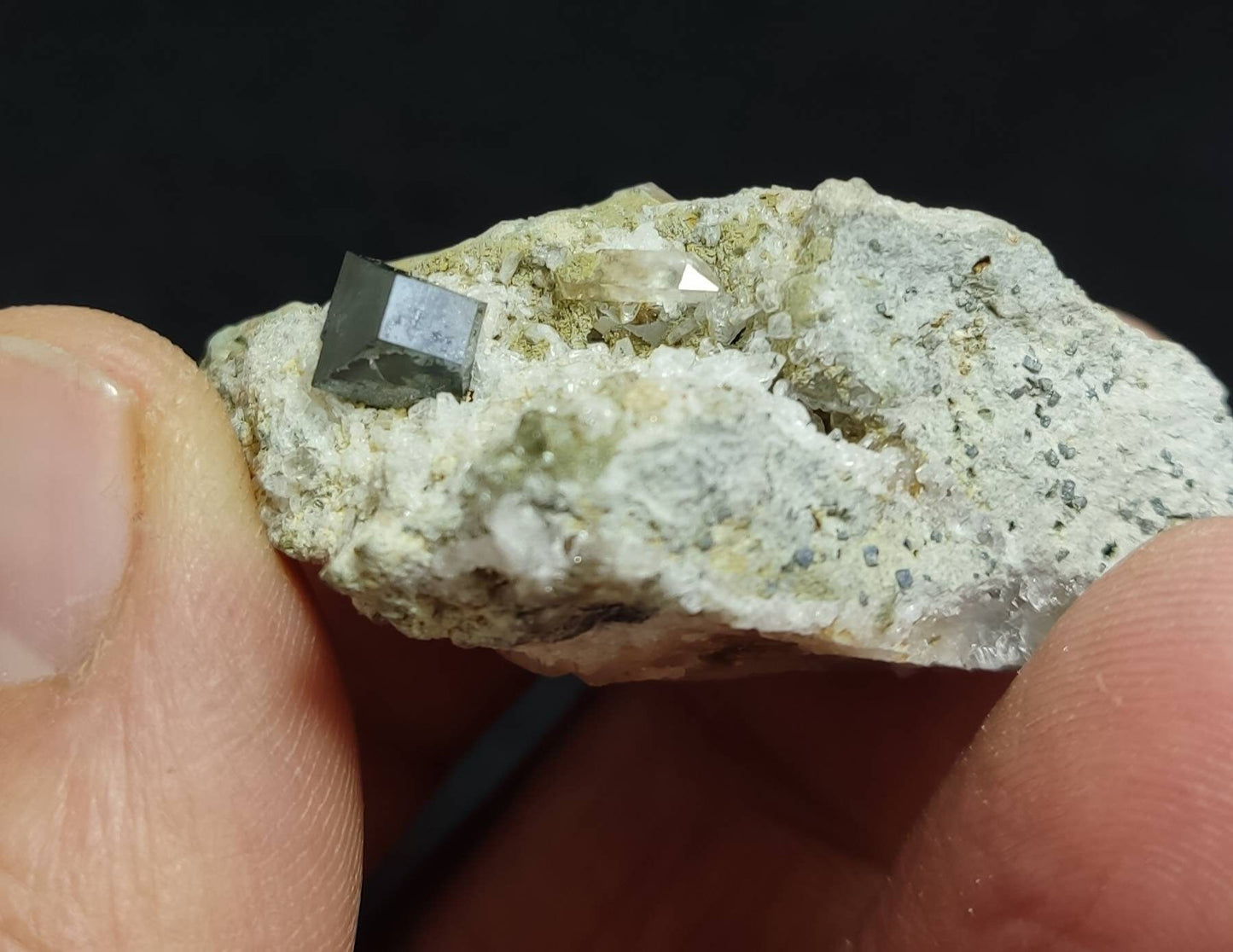 Anatase Crystal with chlorite quartz on matrix 29 grams