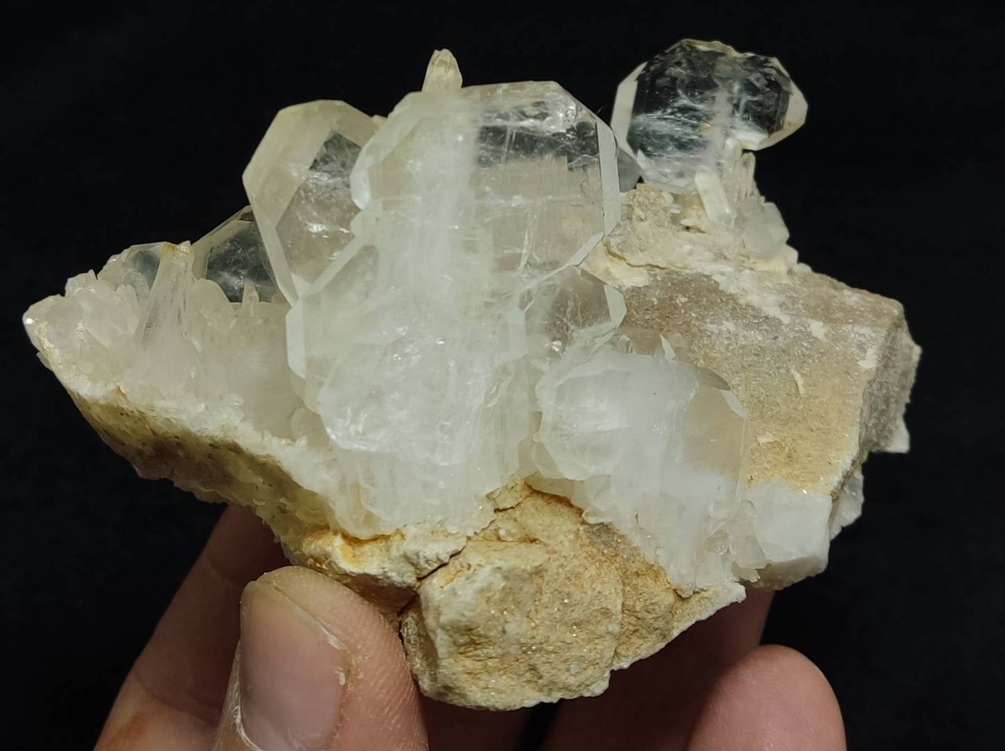 Faden Quartz Crystals on matrix 184 grams