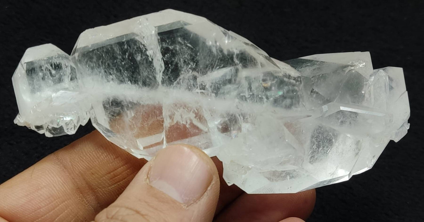 Clear faden quartz crystal 89 grams