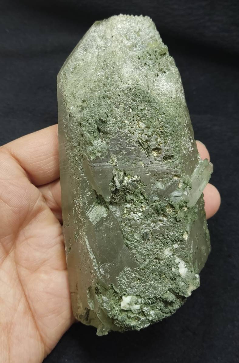 An Aesthetic Natural beautifully terminated Chlorite Quartz crystal 428 grams