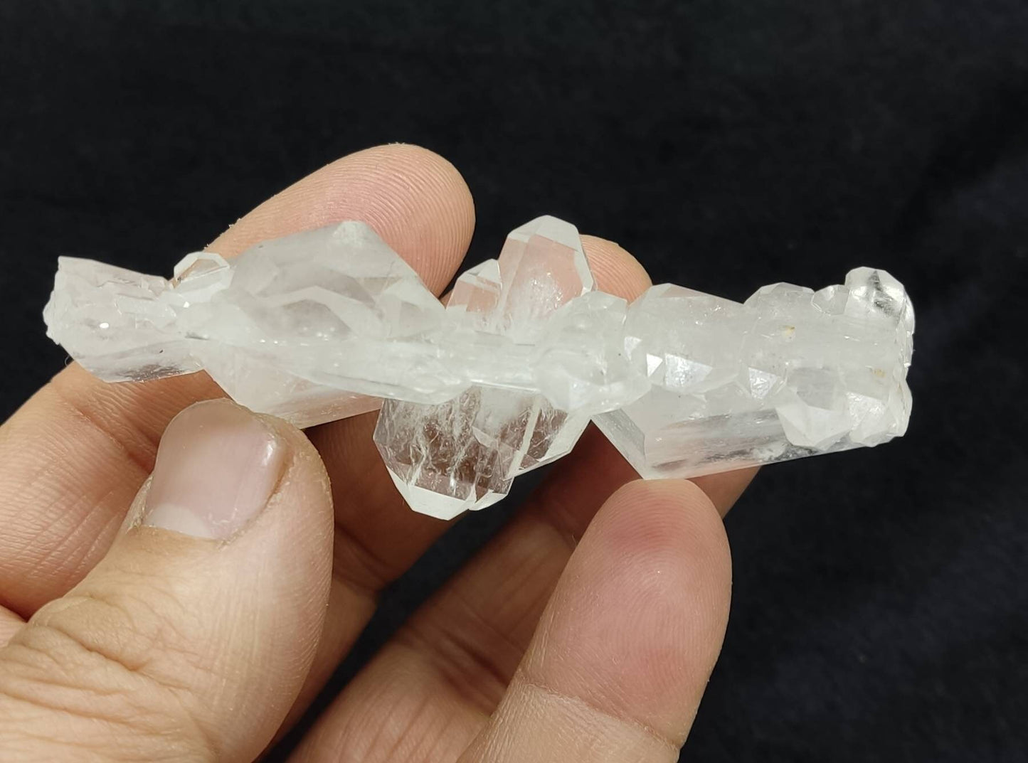 Clear faden quartz crystal 54 grams