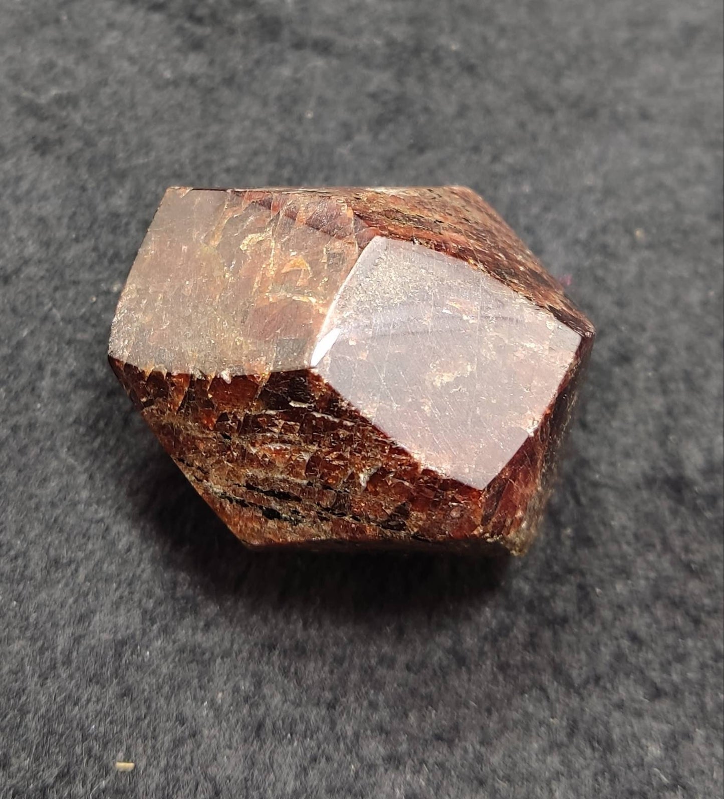 Almandine garnet polished crystal 94 grams