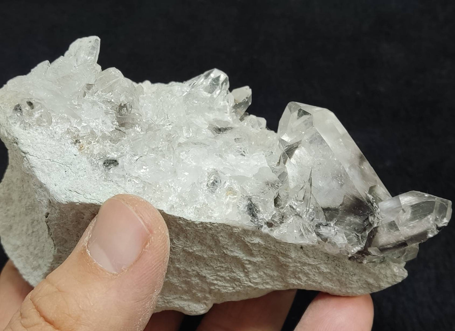 Brookite Quartz Crystals on matrix 374 grams