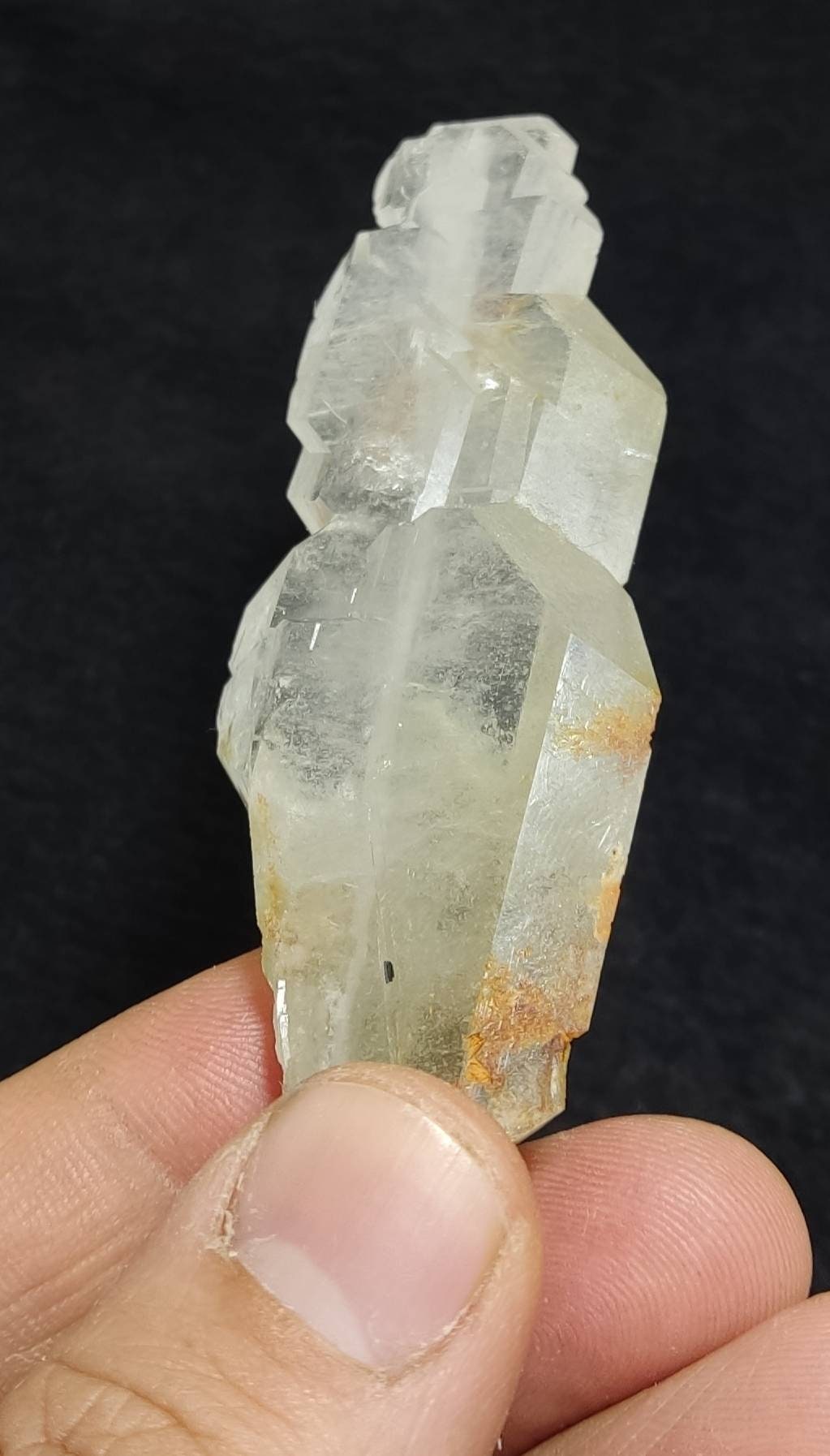 Faden quartz crystal with chlorite inclusions 52 grams