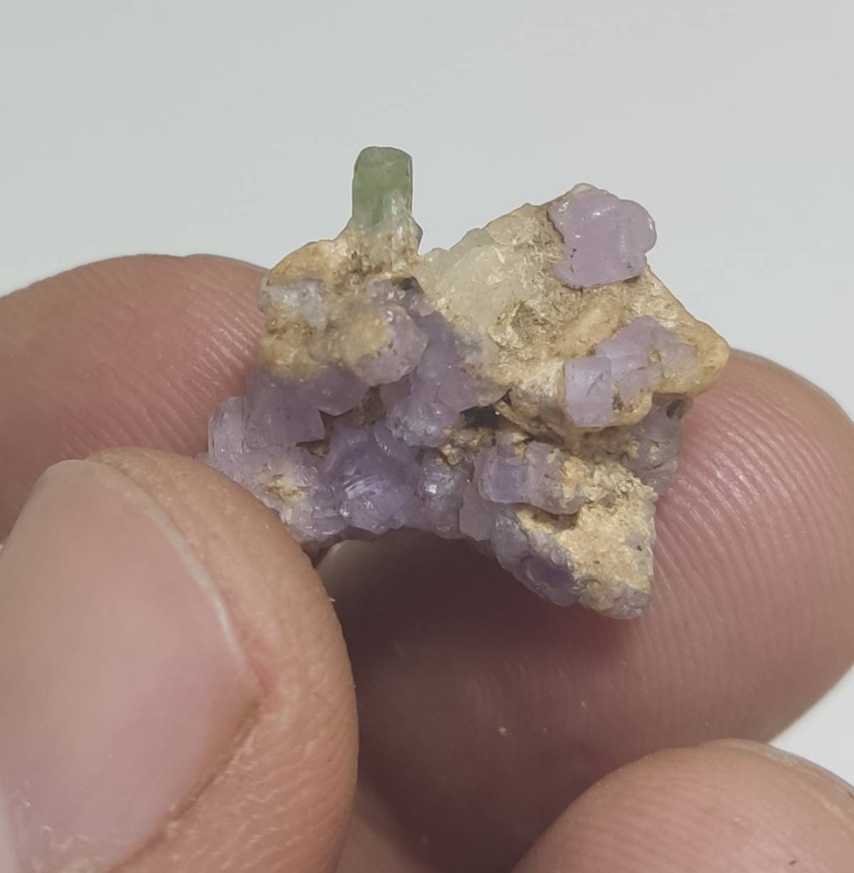 Thumbnail specimen of Apatite with tourmaline 19 carats