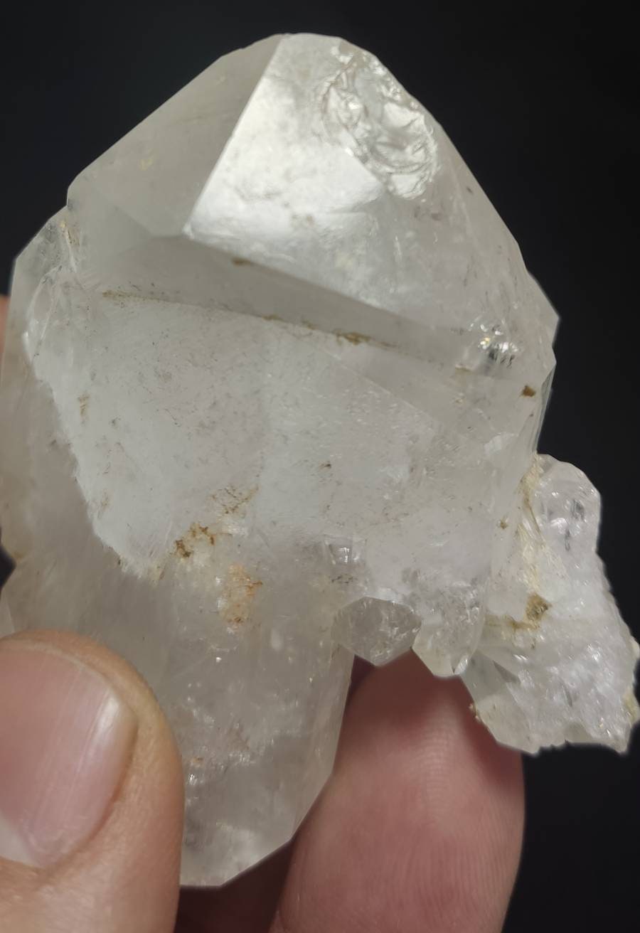 Single beautiful well terminated quartz Crystals twin specimen 137 grams