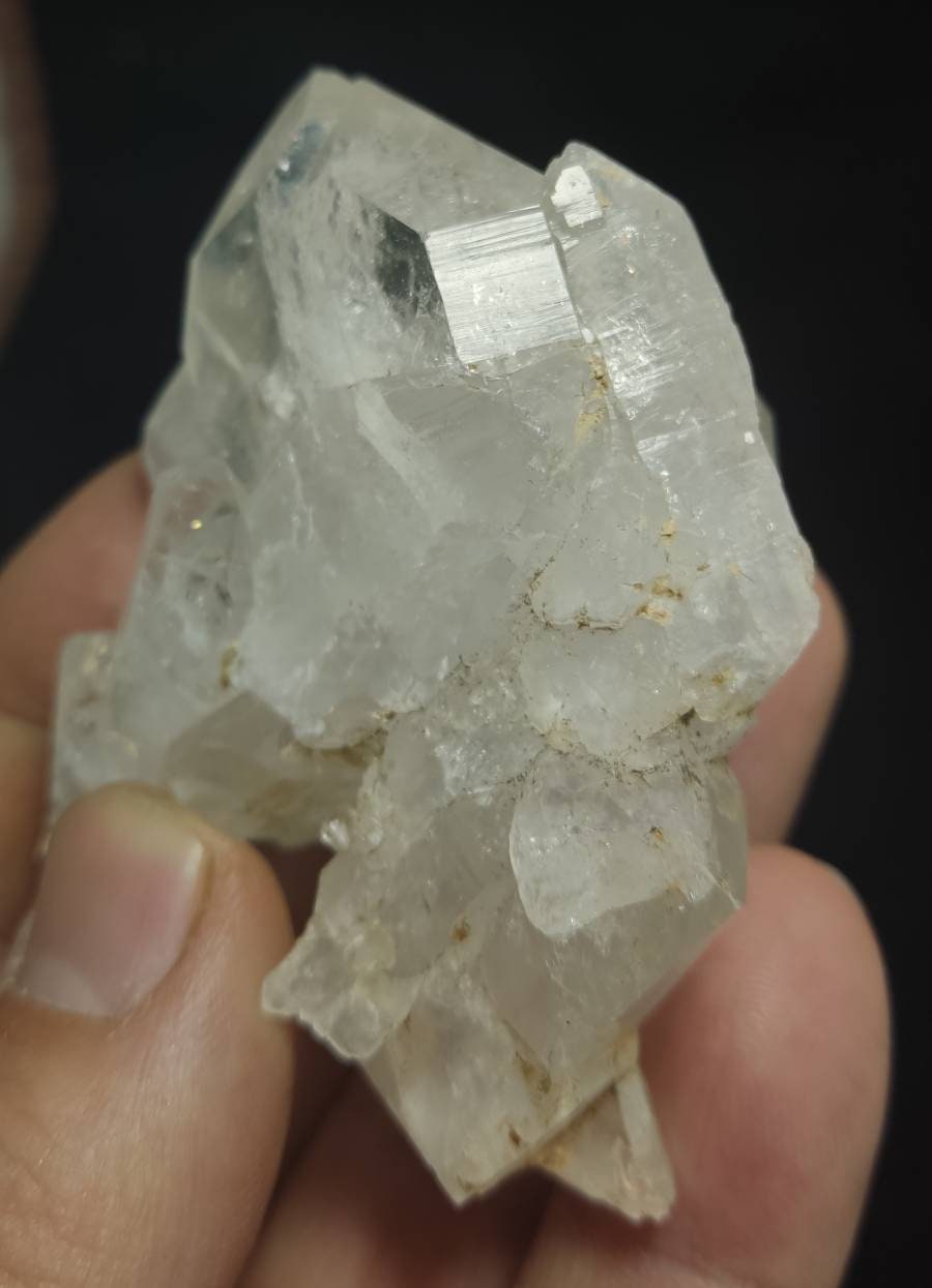 Single beautiful well terminated quartz Crystals twin specimen 137 grams