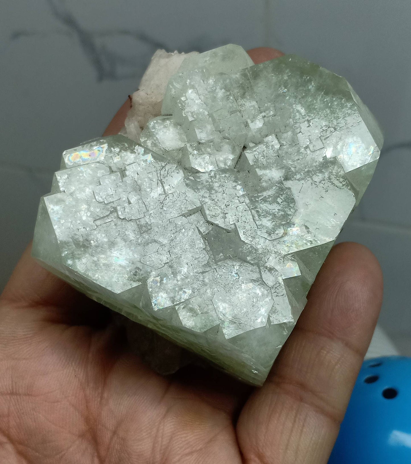 Apophyllite with associated stilbite 237 grams