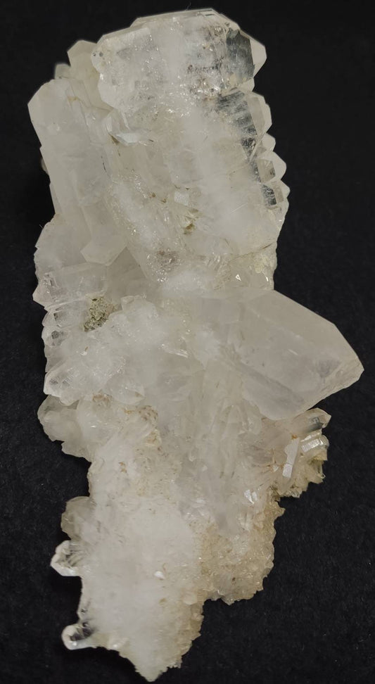 Single beautiful Faden Quartz Crystal specimen with clear quartz 198 grams