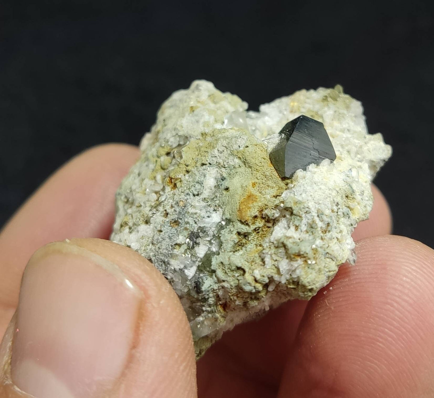 Anatase Crystal with chlorite quartz on matrix 29 grams