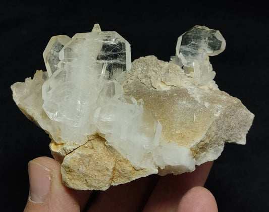 Faden Quartz Crystals on matrix 184 grams