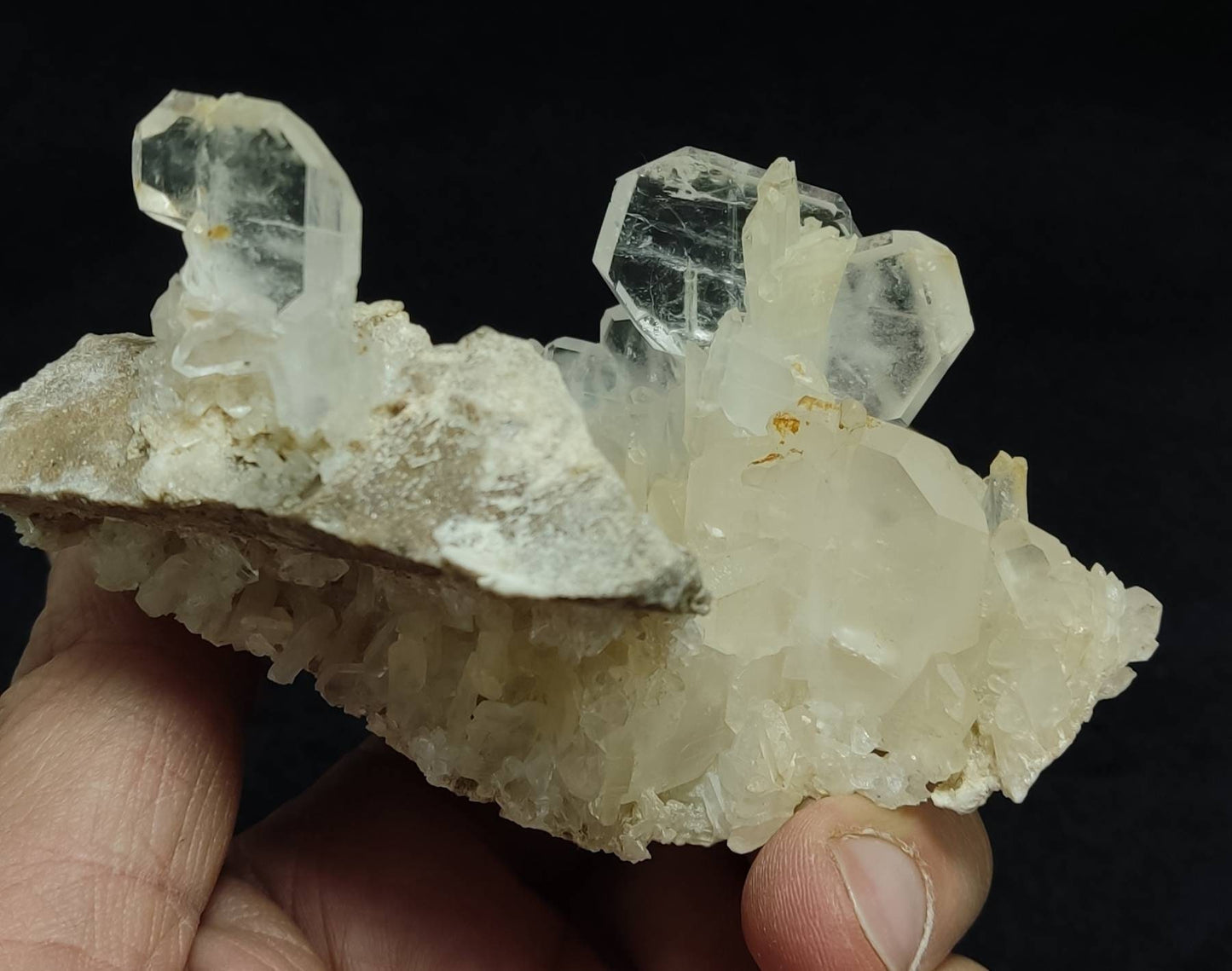 Faden Quartz Crystals on matrix 184 grams