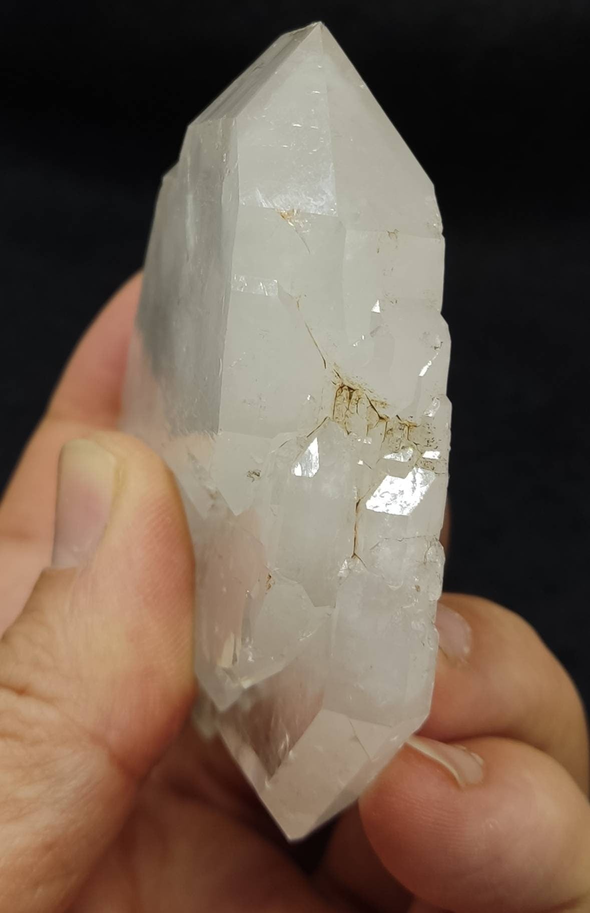 Clear faden quartz crystal 194 grams