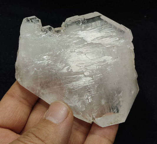 Clear faden quartz crystal 194 grams