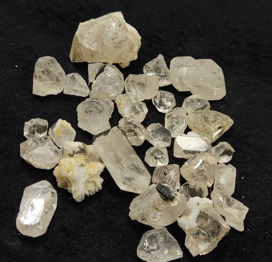 215 grams terminated Topaz crystals collection