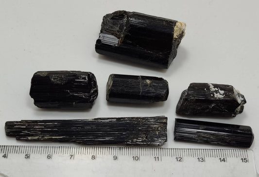 An Aesthetic Natural black Tourmaline crystals lot 111 grams