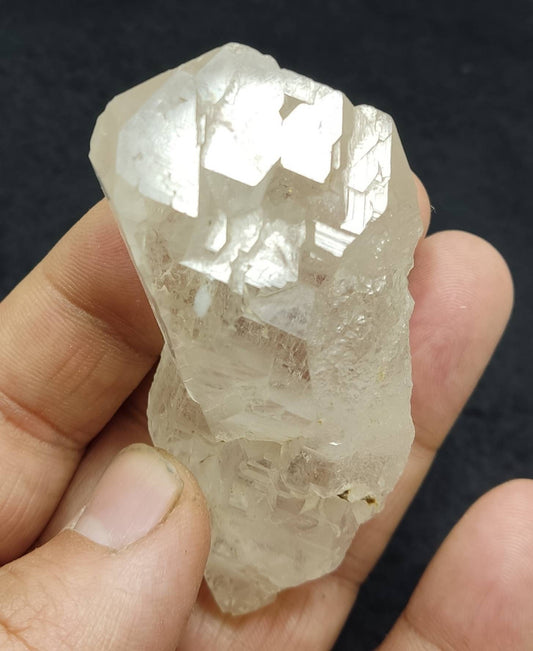 Quartz Crystal with gwindel like formations 85 grams