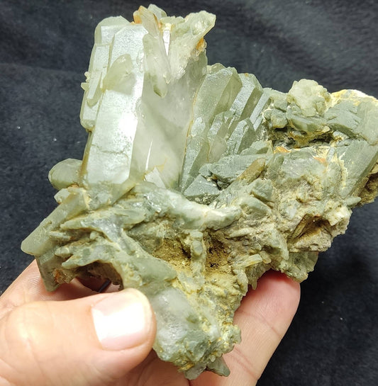 Chlorite Quartz crystals cluster 598 grams