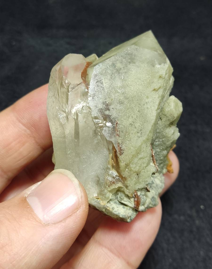 Chlorite Quartz with brookite 91 grams