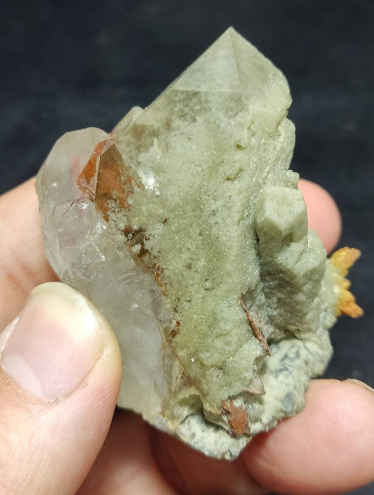 Chlorite Quartz with brookite 91 grams