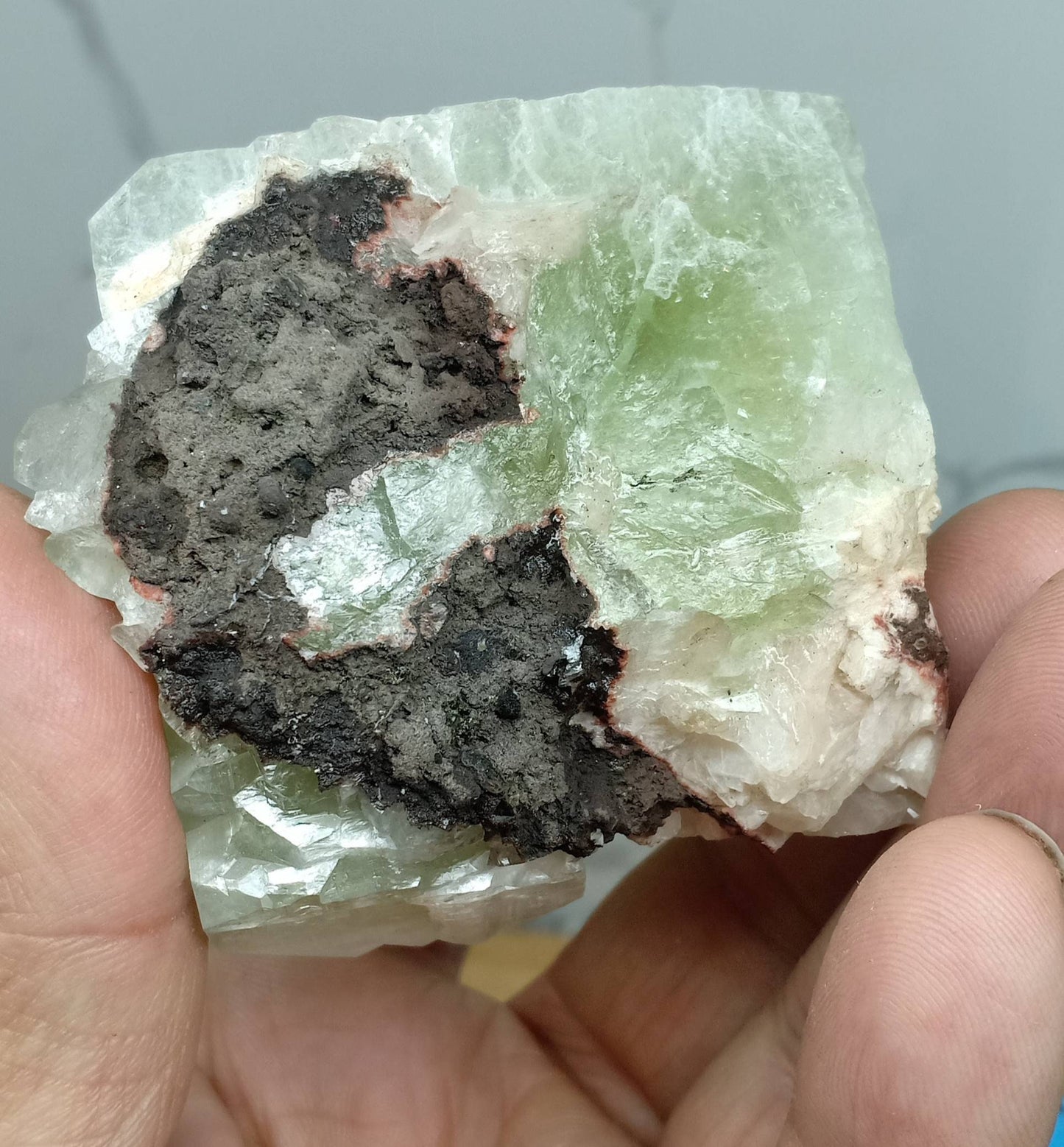 Apophyllite with associated stilbite 237 grams