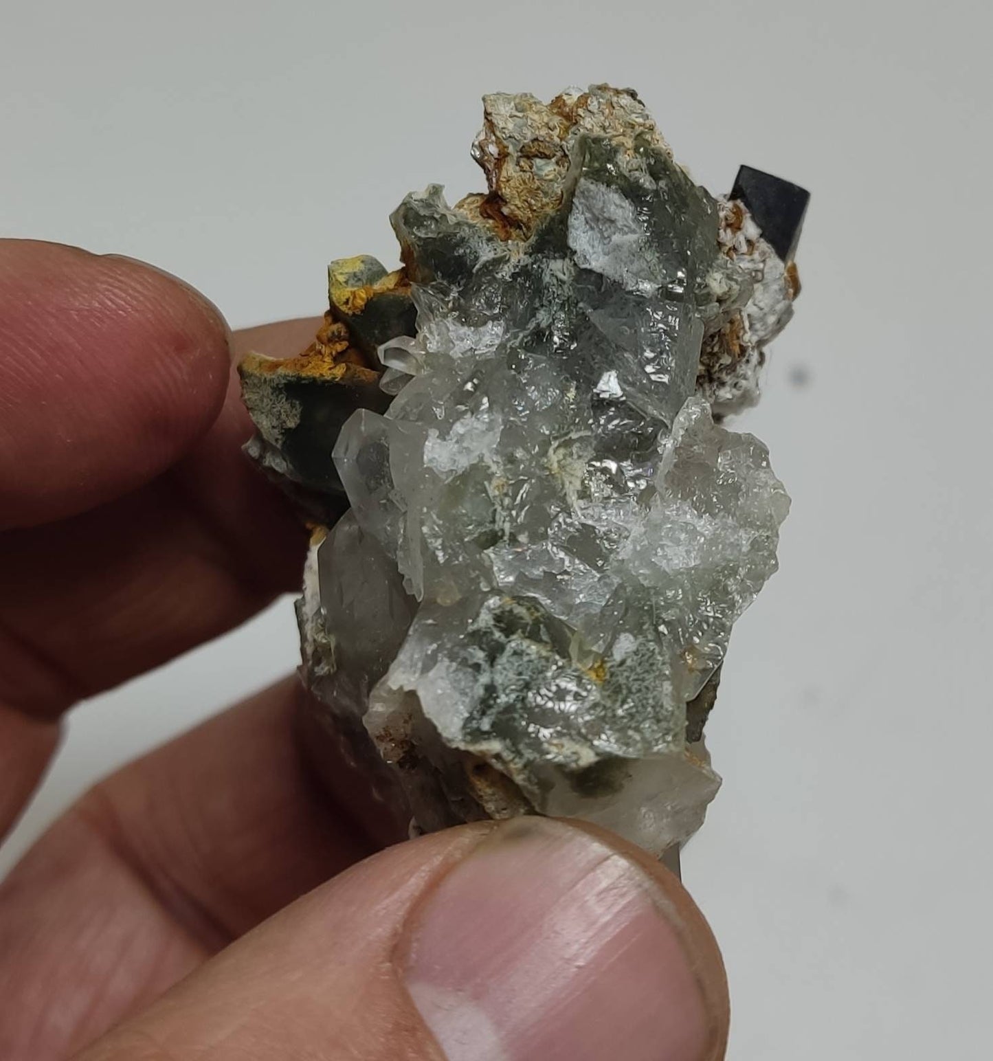 Anatase Crystal with chlorite quartz on matrix 44 grams