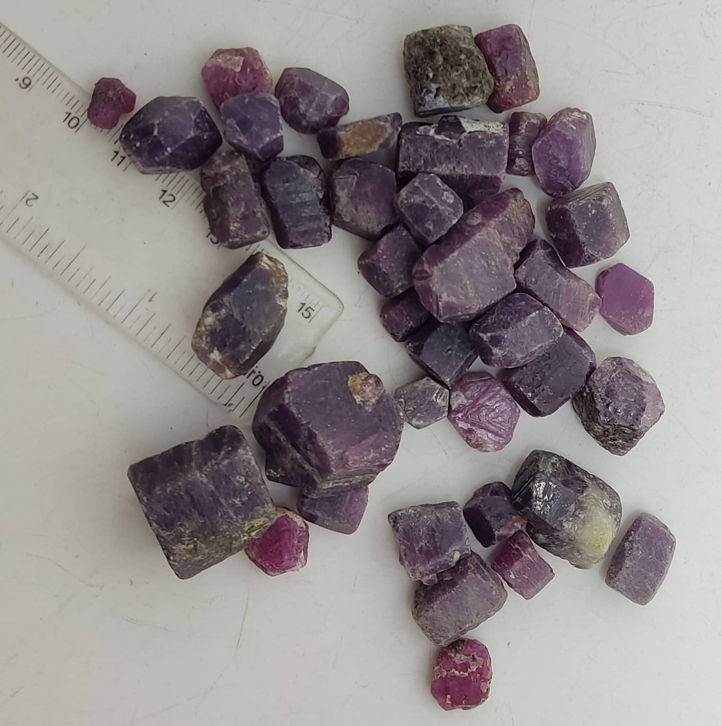 Natural Ruby Crystals lot 170 grams