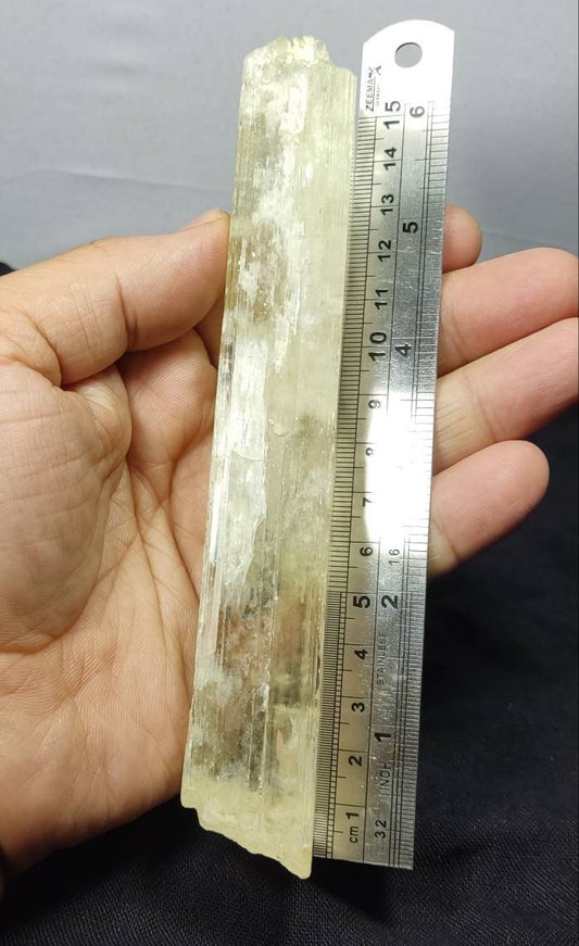 An amazing specimen of long spodumene crystal 217  grams