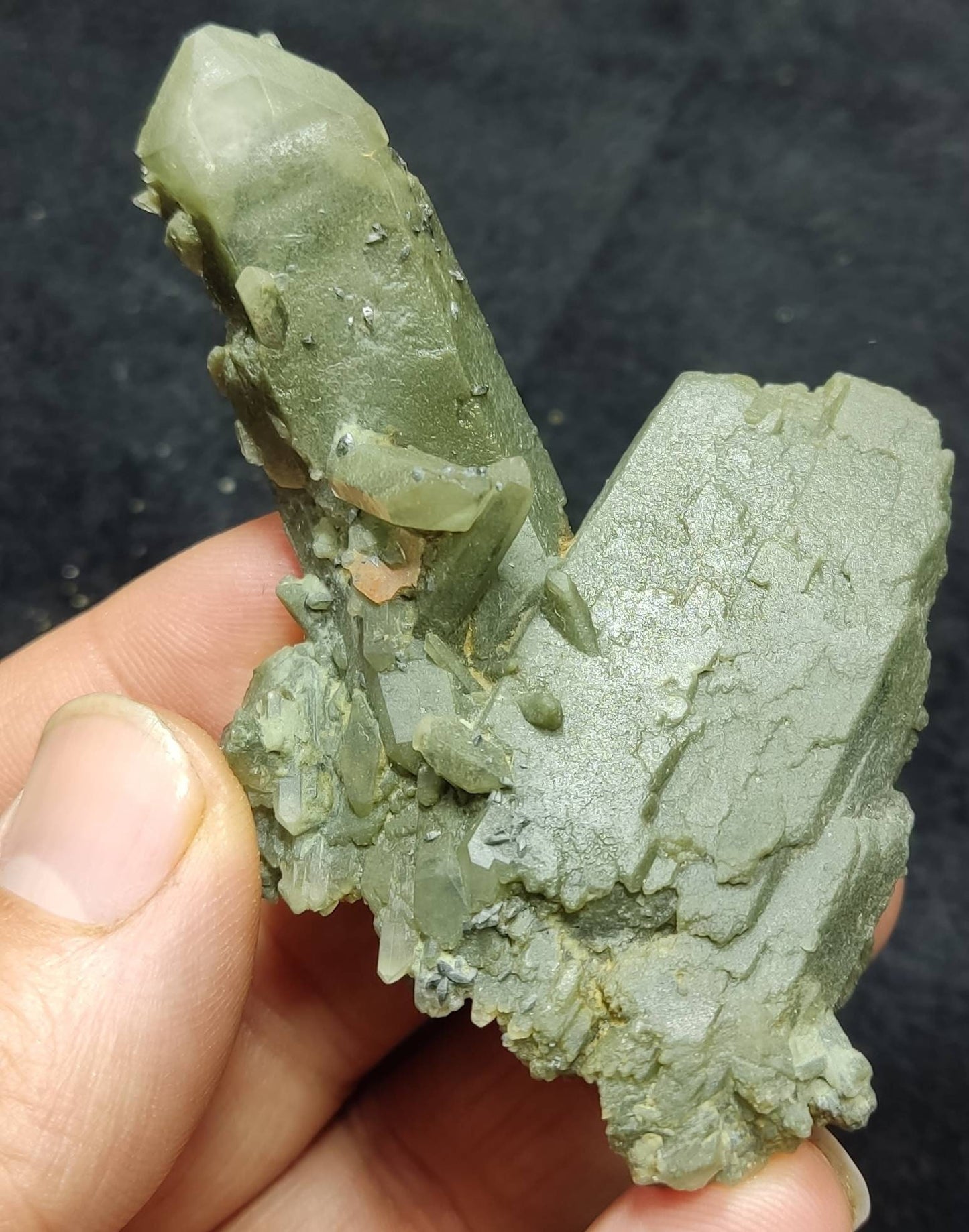 Chlorite Quartz with small brookite 63 grams