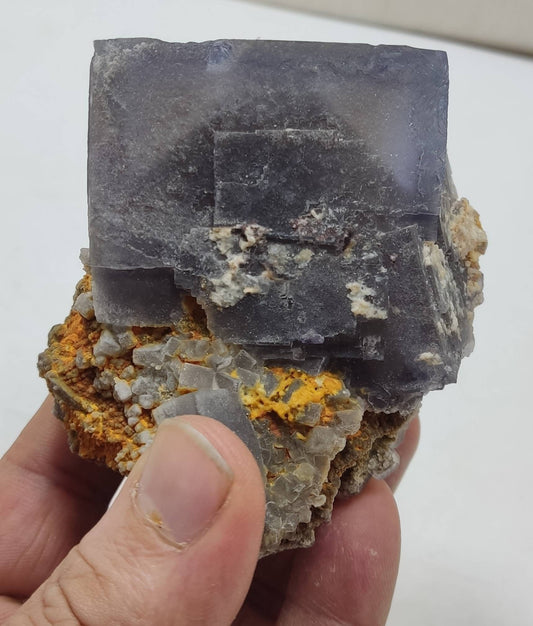 An amazing cubic specimen of Fluorite 435 grams