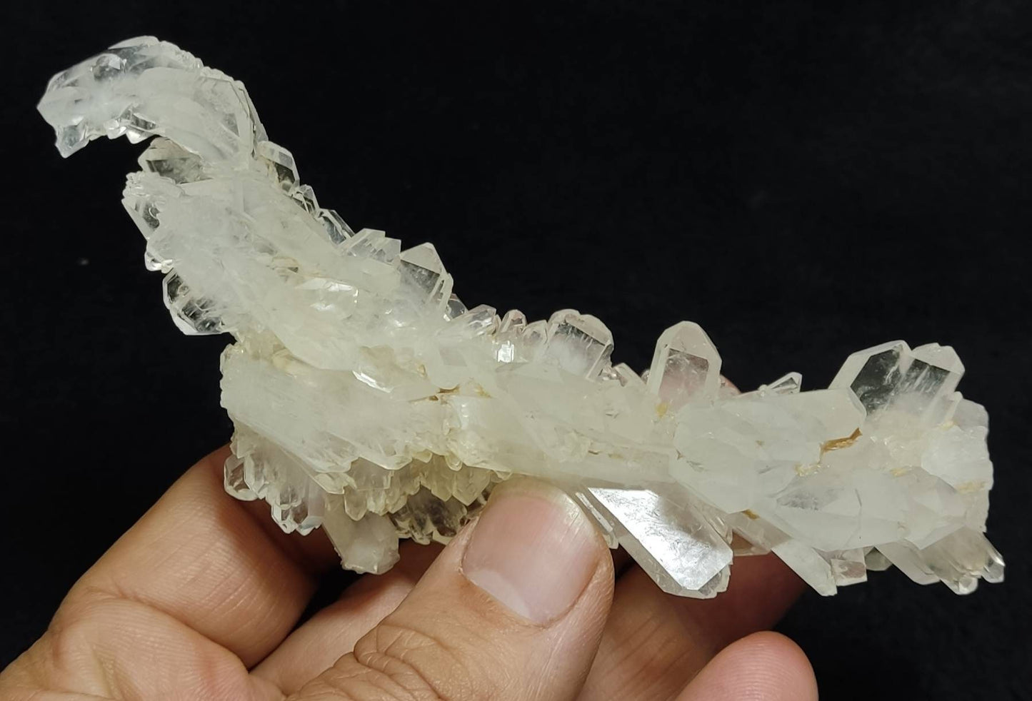 An amazing high quality aesthetic specimen of terminated Quartz Crystal 108 grams