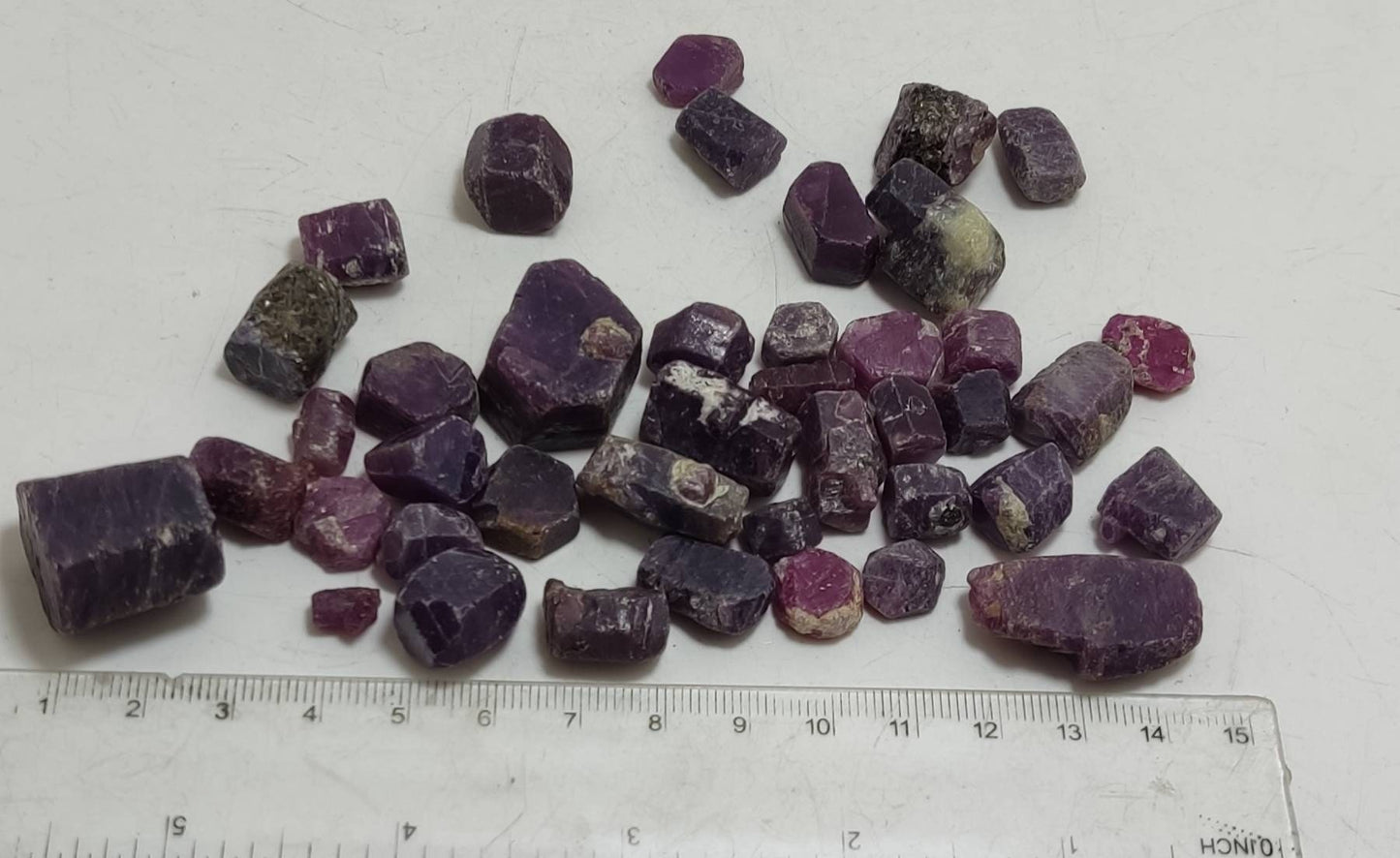 Natural Ruby Crystals lot 170 grams