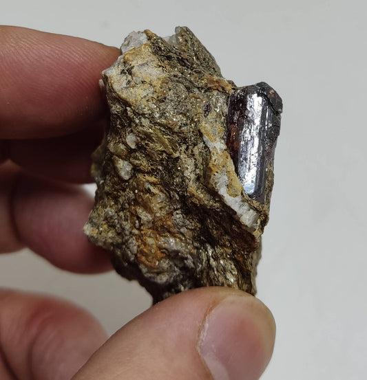 Rare rutile crystal on matrix of mica 75 grams