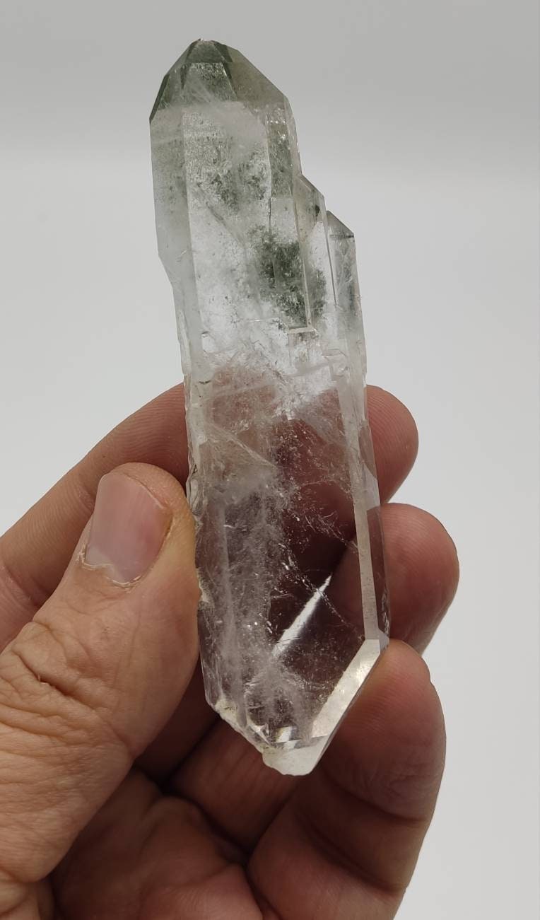 Terminated Chlorite Quartz crystal 57 grams