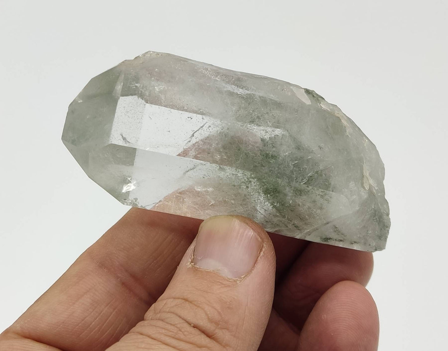 terminated Chlorite Quartz crystal 94 grams